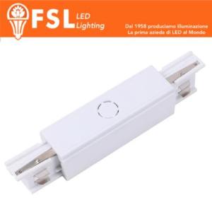 FSL Connettore Forma I per binario Trifase - Colore Bianco