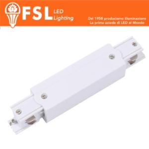 FSL Connettore Forma I per binario Trifase - Colore Bianco