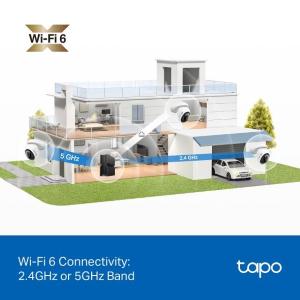 Tapo-TP Link Telecamera di sicurezza Wi-Fi 4K 8MP panoramica/inclinabile per esterno