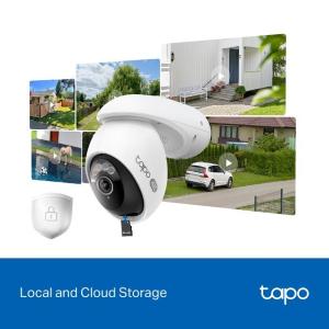 Tapo-TP Link Telecamera di sicurezza Wi-Fi 4K 8MP panoramica/inclinabile per esterno