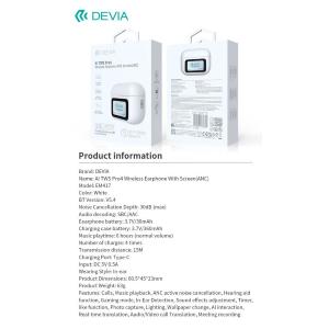 Devia Auricolari TWS con Traduttore simultaneo e AI integrata con display rd ANC