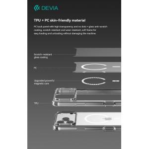 Devia Custodia antiurto Mag Safe trasparente per iPhone 17