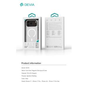 Devia Custodia antiurto Mag Safe trasparente per iPhone 17 Air