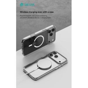 Devia Custodia antiurto Mag Safe trasparente per iPhone 17 Pro