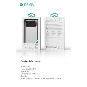 Devia Custodia antiurto trasparente per iPhone 17 Pro
