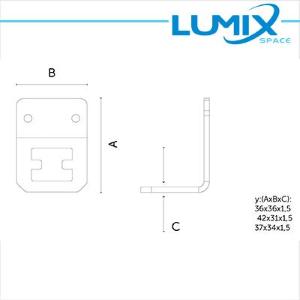 Lumix Space kit incasso per Plafoniera IP65