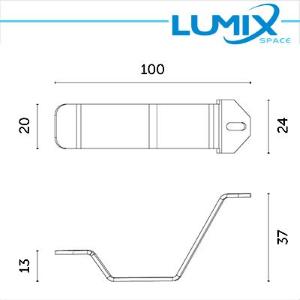 Lumix Space Kit per installazione in controsoffitto per Plafo IP 40/20