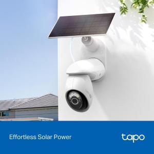 Tapo-TP Link Kit Telecamera di sicurezza batteria Wi-Fi 4K + Pannello solare TC92KIT