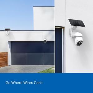 Tapo-TP Link Kit Telecamera di sicurezza batteria Wi-Fi 4K + Pannello solare TC92KIT