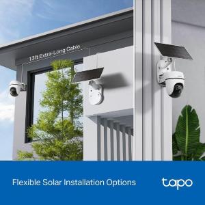 Tapo-TP Link TC90 Kit Telecamera di Sicurezza P&T + Pannello solare