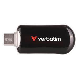 PEN DRIVE 64GB VERBATIM USB 3.2 Gen 1 Plectra USB-C nera