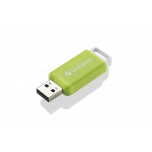 PEN DRIVE 32GB VERBATIM USB 2.0 DataBar verde