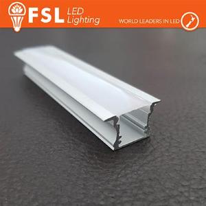 FSL BARRA ALLUMINIO 6063 - Incasso- 2m SILVER 2000*25(17.3(12.3))*15.42