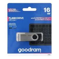 PEN DRIVE 16GB GOODRAM USB 3.2 UTS3 Gen.1 NERA con SWIVEL 60R/20W