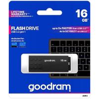 PEN DRIVE 16GB GOODRAM USB 3.2 UME3 NERA con CAP 60R/20W