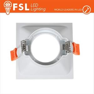 FSL Ghiera fissa QUARDATA - Alluminio verniciato a polvere, foro 75*75mm BIANCA