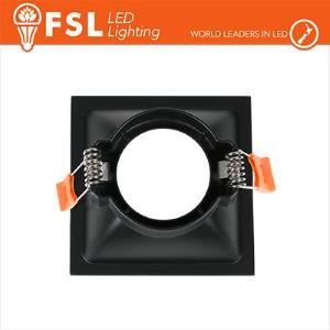 FSL Ghiera fissa QUARDATA - Alluminio verniciato a polvere, foro 75*75mm NERO