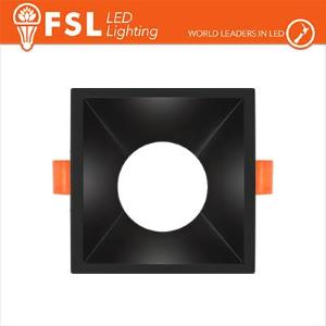 FSL Ghiera fissa QUARDATA - Alluminio verniciato a polvere, foro 75*75mm NERO