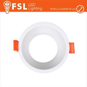 FSL Ghiera fissa TONDA - Alluminio verniciato a polvere, foro 75mm BIANCA