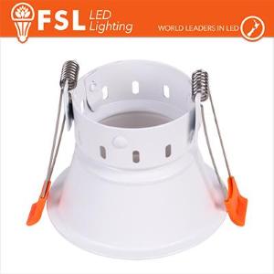 FSL Ghiera fissa TONDA - Alluminio verniciato a polvere, foro 75mm BIANCA