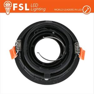 FSL Ghiera orientabile 3D TONDA - Alluminio verniciato a polvere, foro 95mm, NERA