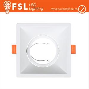 FSL Ghiera orientabile QUARDATA- Alluminio verniciato a polvere, foro 80*80mm BIANCA