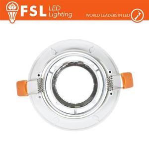FSL Ghiera orientabile TONDA - Alluminio verniciato a polvere, foro 90mm BIANCA