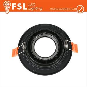 FSL Ghiera orientabile TONDA - Alluminio verniciato a polvere, foro 90mm NERA