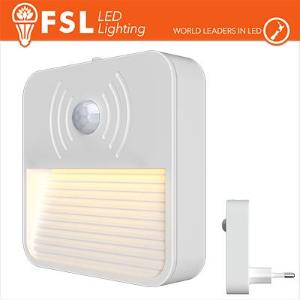 FSL Luce notturna quadrata con sensore di movimento bispina con espositore