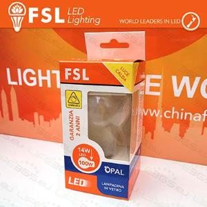 FSL Lampada Filamento OPALE Goccia - 14W 3000K E27 DIMMERABILE