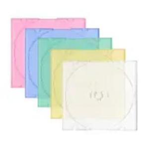 CUSTODIA 5mm in PP SINGOLA CLEAR COLOR QUADRATA Conf.20pz