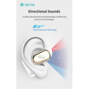 Devia Auricolari EM406 wireless senza inserimento nell'orecchio OWS Lite1 Beige
