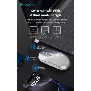 Devia Mouse wireless con DPI regolabile 2.4G + Bluetooth Dual mode