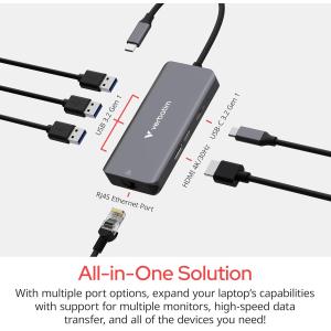 USB-C Essentials Multiport Hub 6 porte: RJ45, HDMI, USB-C PD, 3 x USB-A 3.2 Gen 1