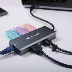 USB-C Essentials Multiport Hub 6 porte: RJ45, HDMI, USB-C PD, 3 x USB-A 3.2 Gen 1