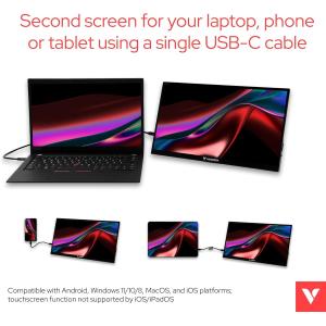 VERBATIM MONITOR 14" PM-14 Portable Full HD 1080p