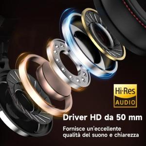 OneOdio Studio Pro 50 Hi-Res Cuffie DJ Cablate c/ Shareporte e Microfono