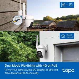 Tapo-TP Link Tapo Telecamera Pan/Tilt Outdoor 4G LTE TC40GW 12V DC