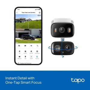 Tapo-TP Link TC34 Telecamera di sicurezza con doppia lente panoramica/inc