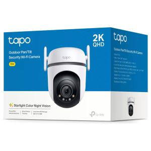 Tapo-TP Link Telecamera Wi-Fi/Ethernet 2K, Starlight Color Night Vision TC42