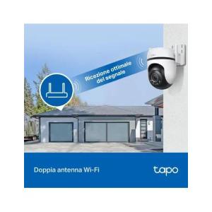 Tapo-TP Link Telecamera Wi-Fi/Ethernet 2K, Starlight Color Night Vision TC42