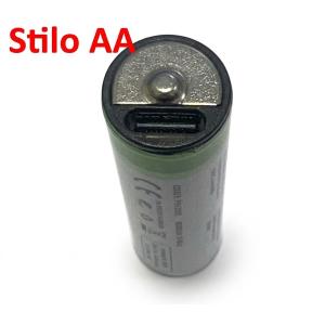 ProPart-3C Batterie AA Ricaricabili USB-C 1.5V 1250mAh Conf.4pz