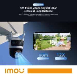 IMOU Cruiser Pano Z . Telecamera IP da Esterno 13MP Quad-Lens | Wi-Fi 6 Dual Band + Ethernet + PoE