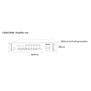 Hikvision Amplificatore analogico 6 zone 240W