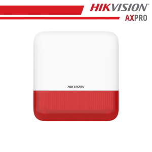 Hikvision Sirena da Esterno Wireless (Rosso) - DS-PS1-E-WE