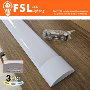 FL185 Plafoniera Lineare LED 40W 150cm - 3 in 1 CCT (3000-4000-6500K)