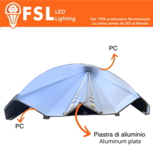 FL185 Plafoniera Lineare LED 40W 150cm - 3 in 1 CCT (3000-4000-6500K)
