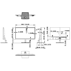 HIKVISION MONITOR 23,8 LED FHD 100hz, VGA/HDMI