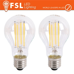 FSL Lampada Filamento Sfera A60FC 6.5W 3000K E27 - Confezione 2PACK