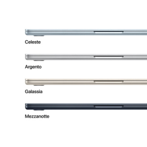 APPLE MacBook Air 13" M4 CHIP con 10-CORE CPU AND 10-CORE GPU 24GB 512GB SSD SKY BLUE